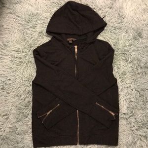 Banana Republic hooded black sweater XS